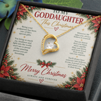 To My Goddaughter - Christmas Forever Love Necklace
