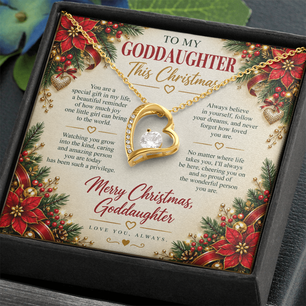 To My Goddaughter - Christmas Forever Love Necklace