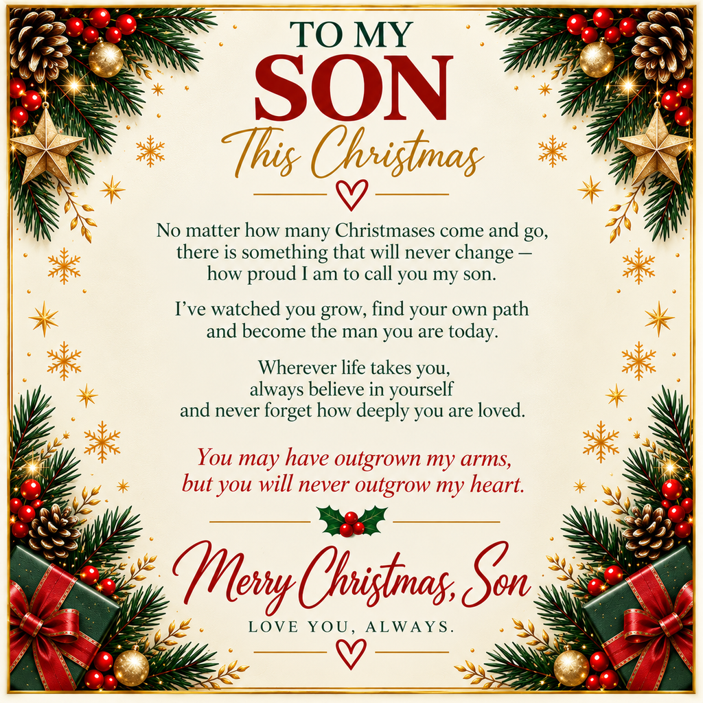 To My Son - Christmas Cuban Link Chain